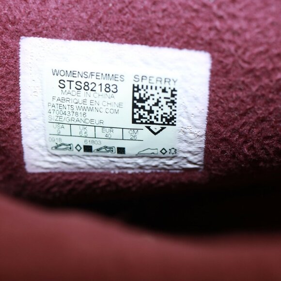 Sperry Womens Maritime Gale Boot Size 9 Burgundy Waterproof Snow Pull On Chelsea - Picture 11 of 12